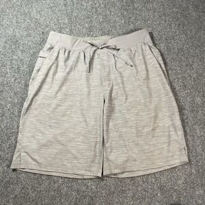 Lululemon License To Train 10" Shorts Men's Large Gray Lined Gym Performance ABC
